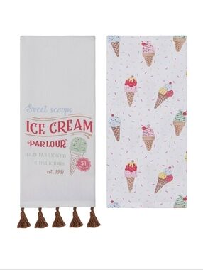 Target Bullseye Playground Summer 2026 Dish Towel Set - Ice Cream Parlour